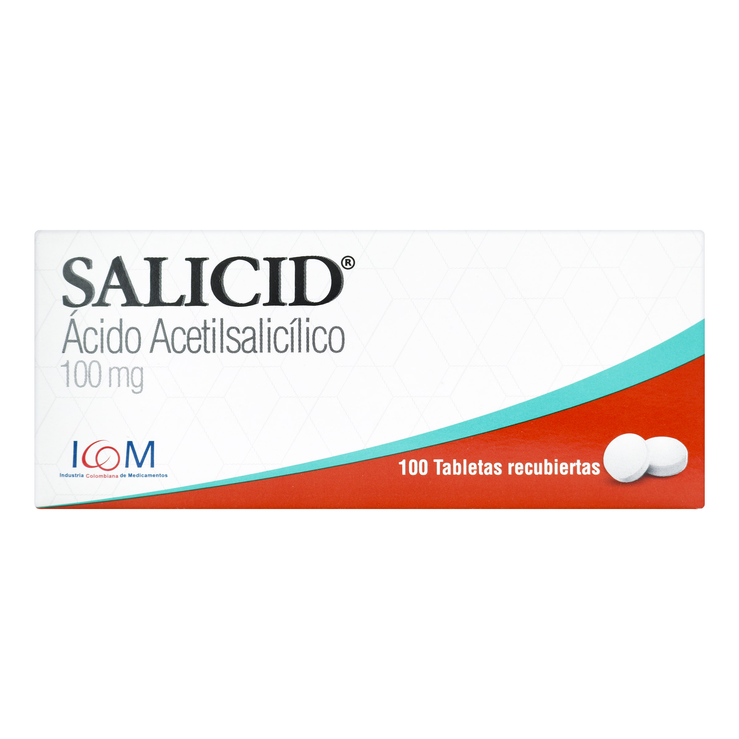 ACIDO ACETILSALICILICO 100 MG ICOM