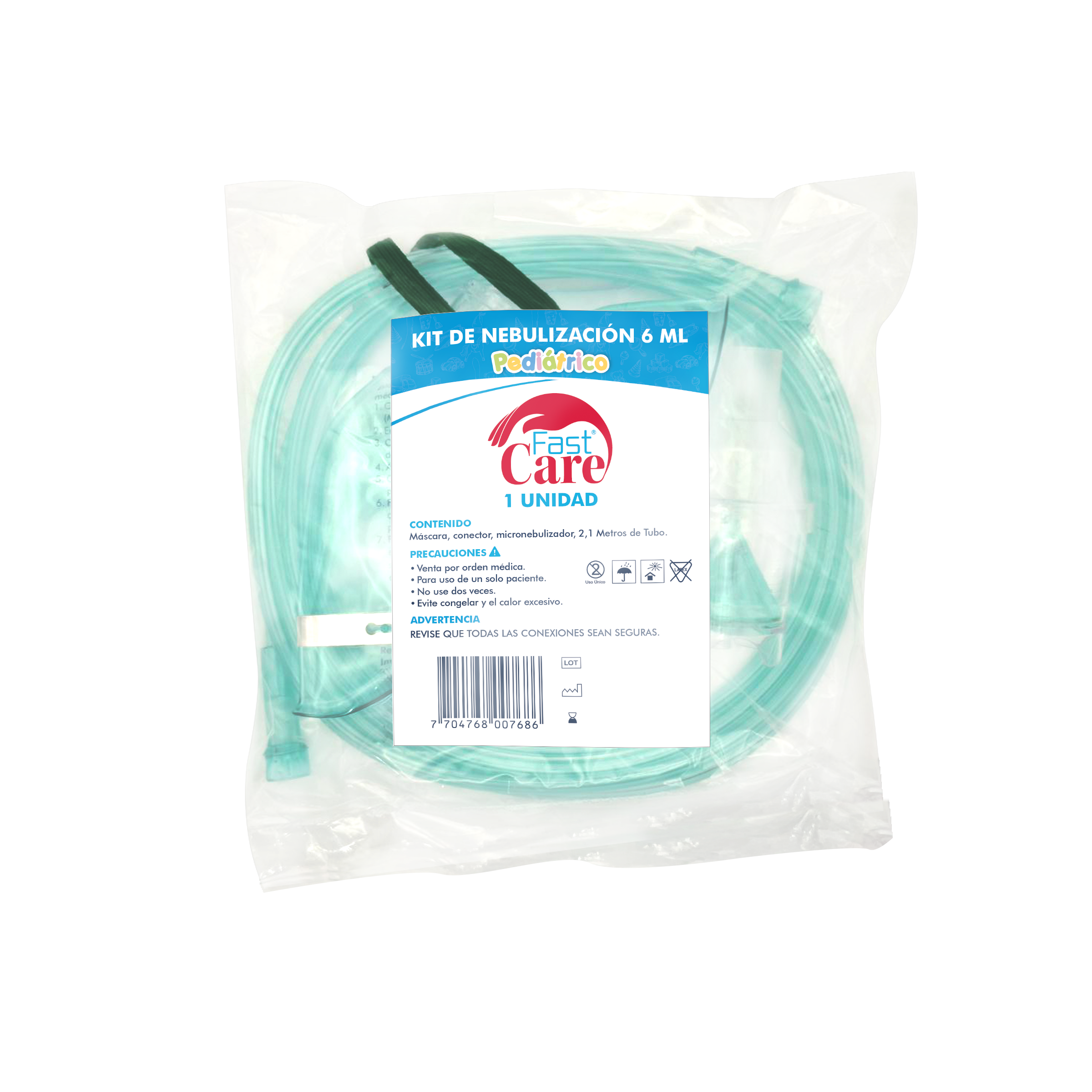 KIT DE NEBULIZACION PEDIATRICO FAST CARE