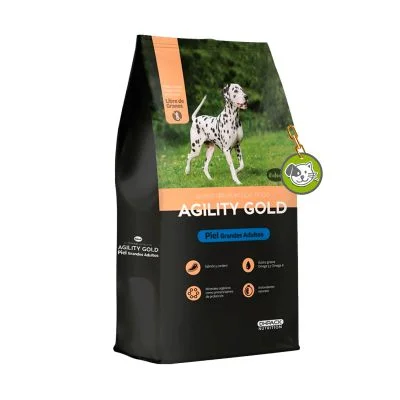 AGILITY GOLD GRAND ADULTOS  PIEL 8 KG