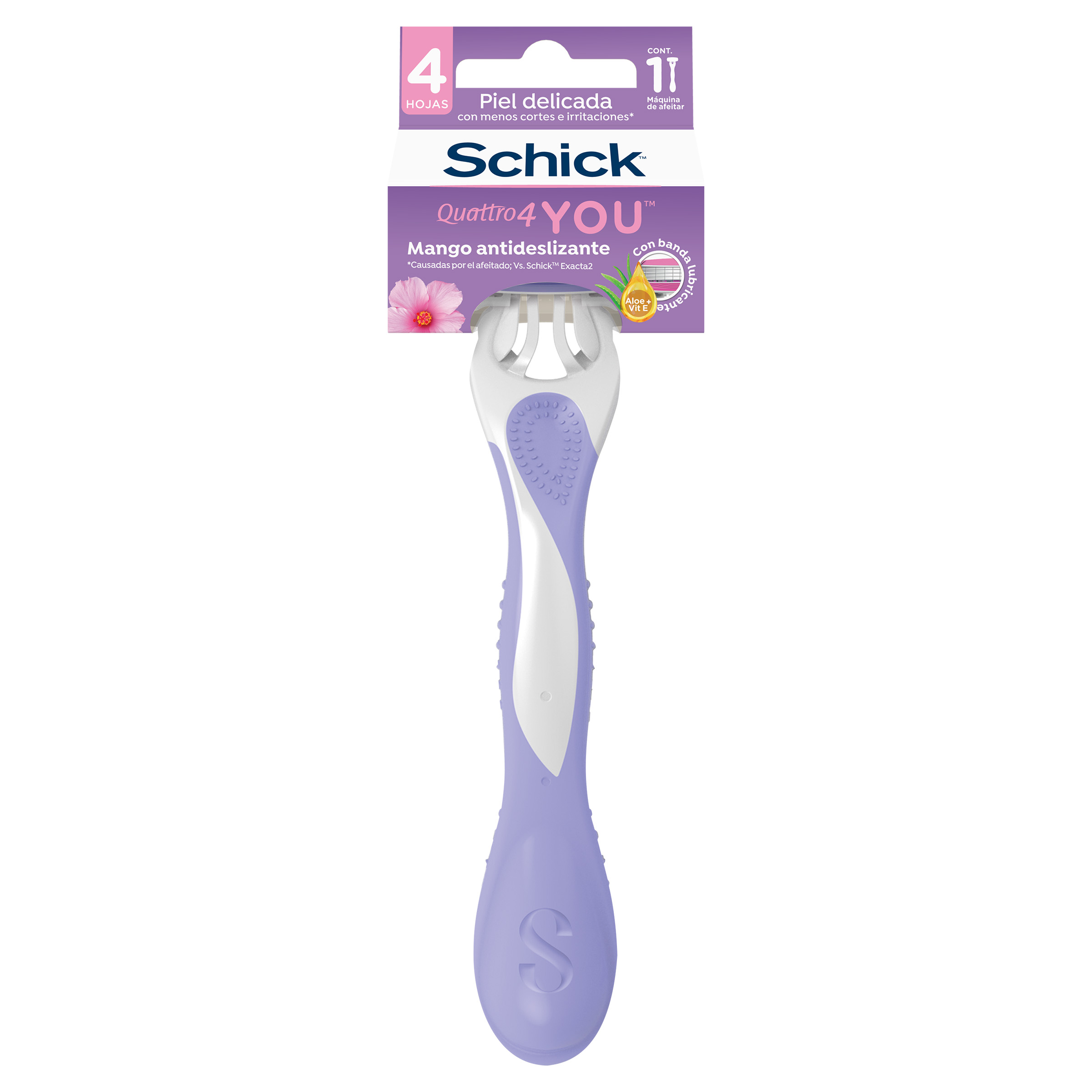 MAQUINA DE AFEITAR SCHICK QUATTRO4 WOMEN 10 UN
