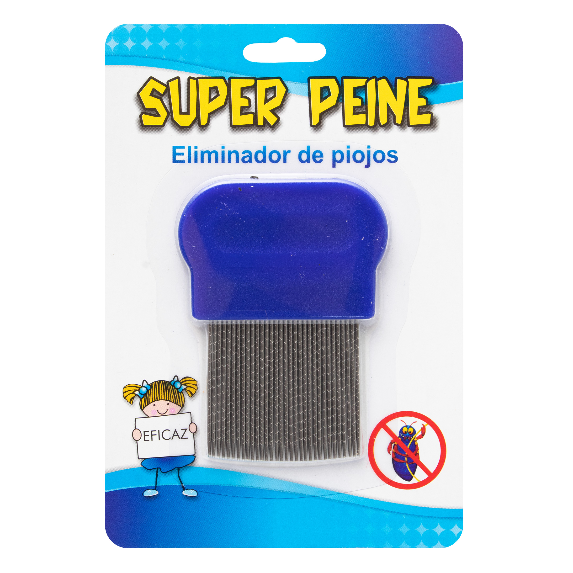 PEINE ELIMINADOR DE PIOJOS METALICO