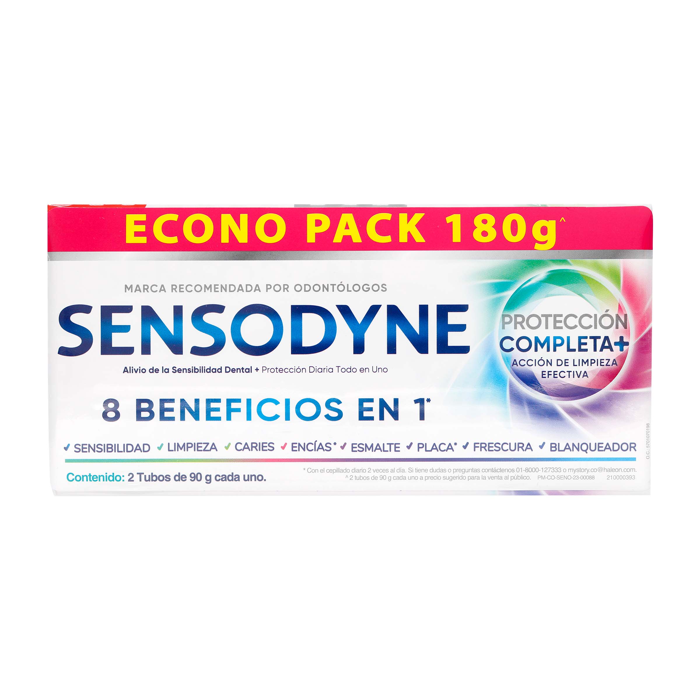 CREMA DENTAL  SENSODYNE PACK X 2 180 GR
