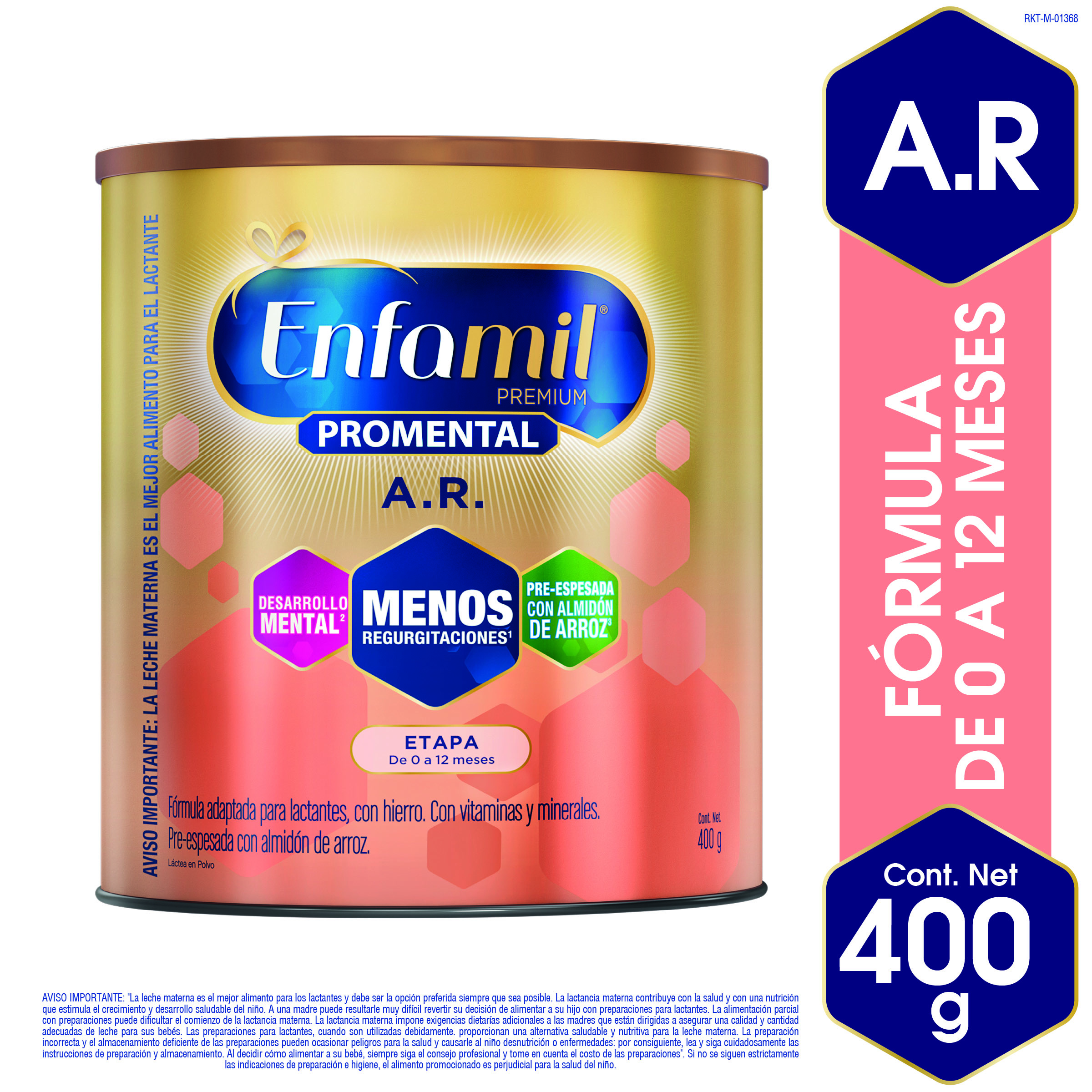 Fórmula Infantil Enfamil Premium Promental Antireflujo Lata X 400 Gr
