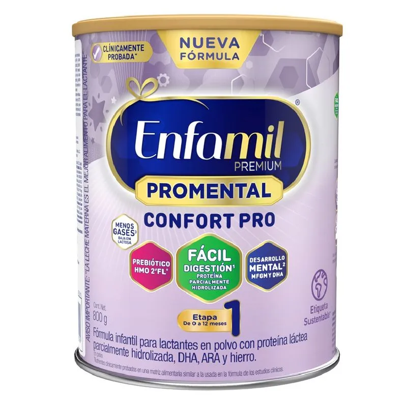 Fórmula Infantil Enfamil Premium Promental Confort Pro Etapa 1 X 800 Gr