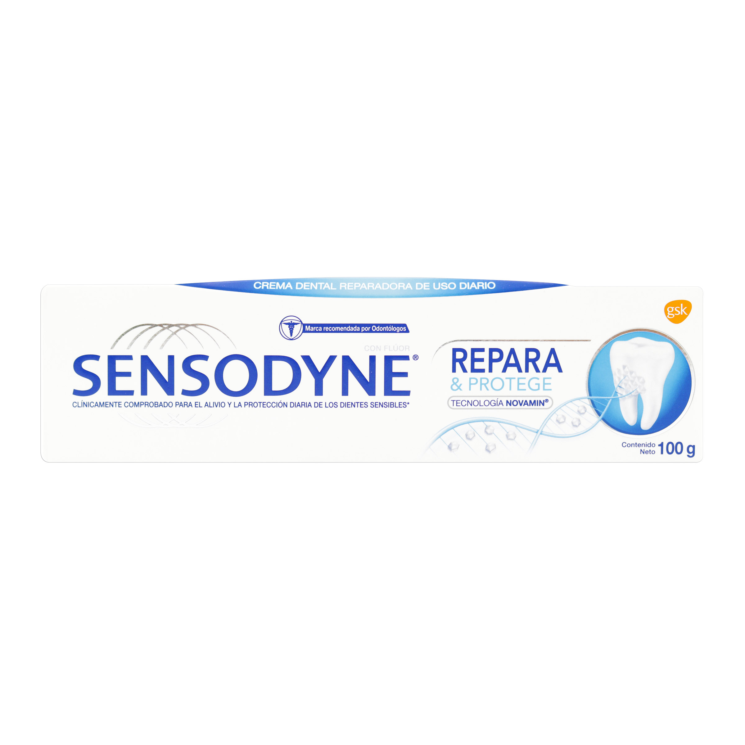Crema Dental Sensodyne Blanqueador Repara y Protege Uso Diario